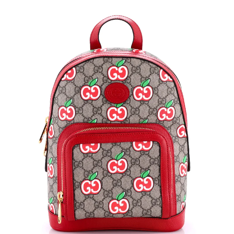 Christian Dior bags with a side - pocket for holding a water bottleZip Pocket Backpack Printed GG Coated Canvas Small