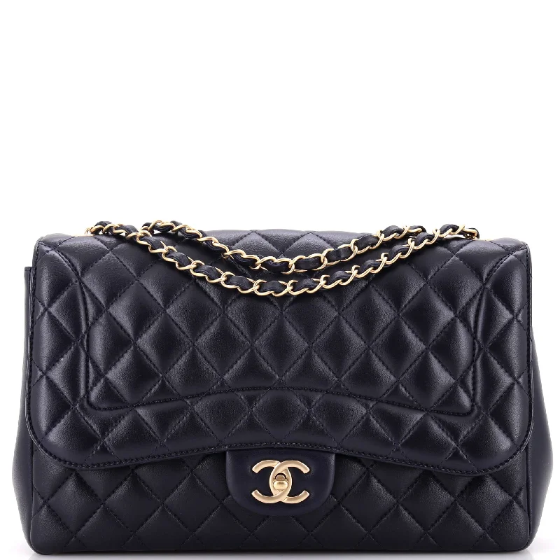 Christian Dior Saddle bags with a studded trim for a bold lookMademoiselle Chic Flap Bag Quilted Lambskin Jumbo