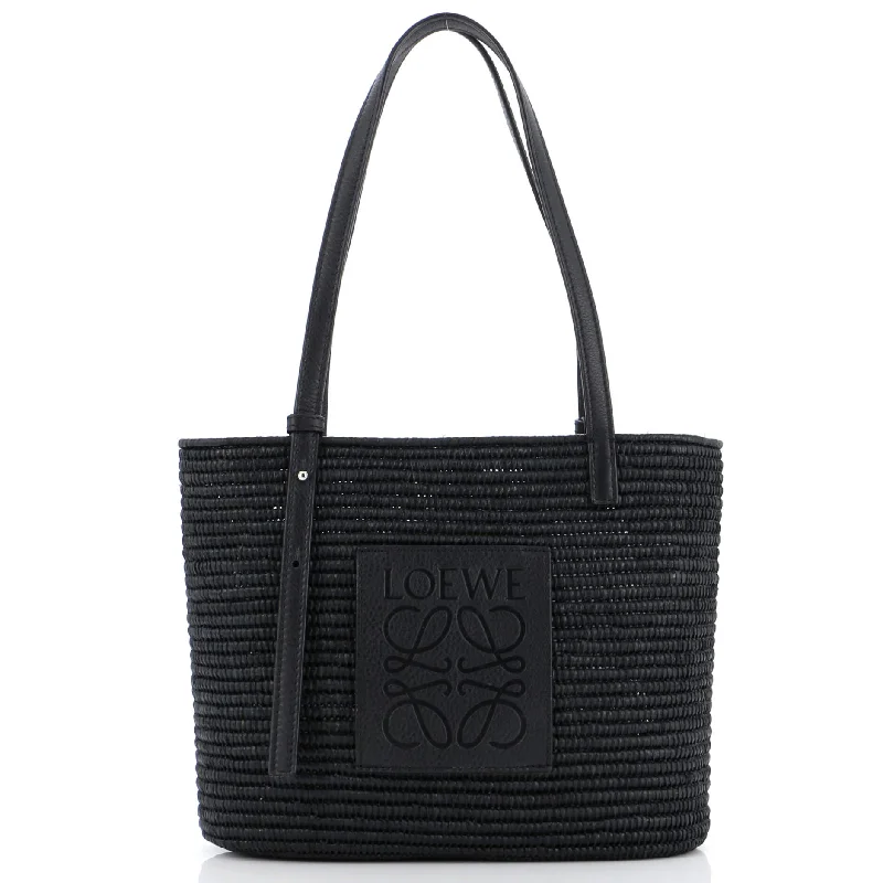 Christian Dior bags with a zip - top closure and multiple compartmentsSquare Basket Tote Woven Raffia Small