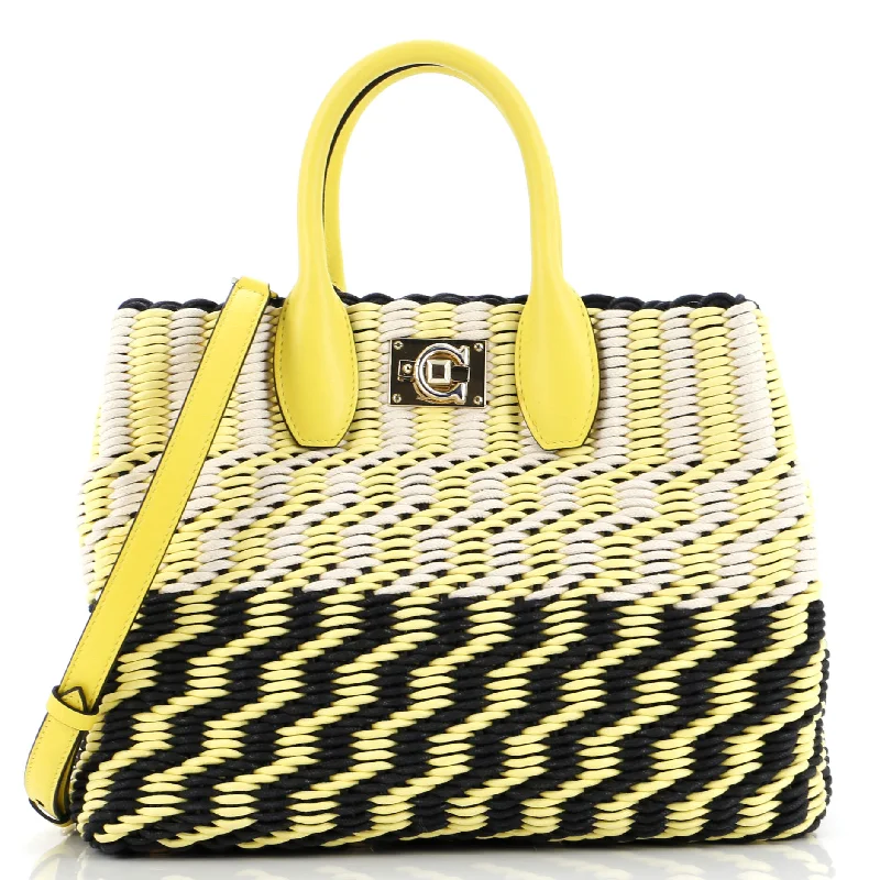 Christian Dior backpacks with a sleek, minimalist silhouetteStudio Satchel Woven Cord Small