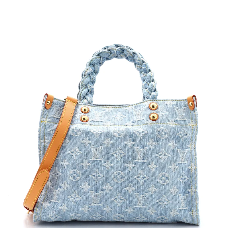 Contemporary Christian Dior handbags with a unique shapeLet GO Handbag Monogram Denim PM