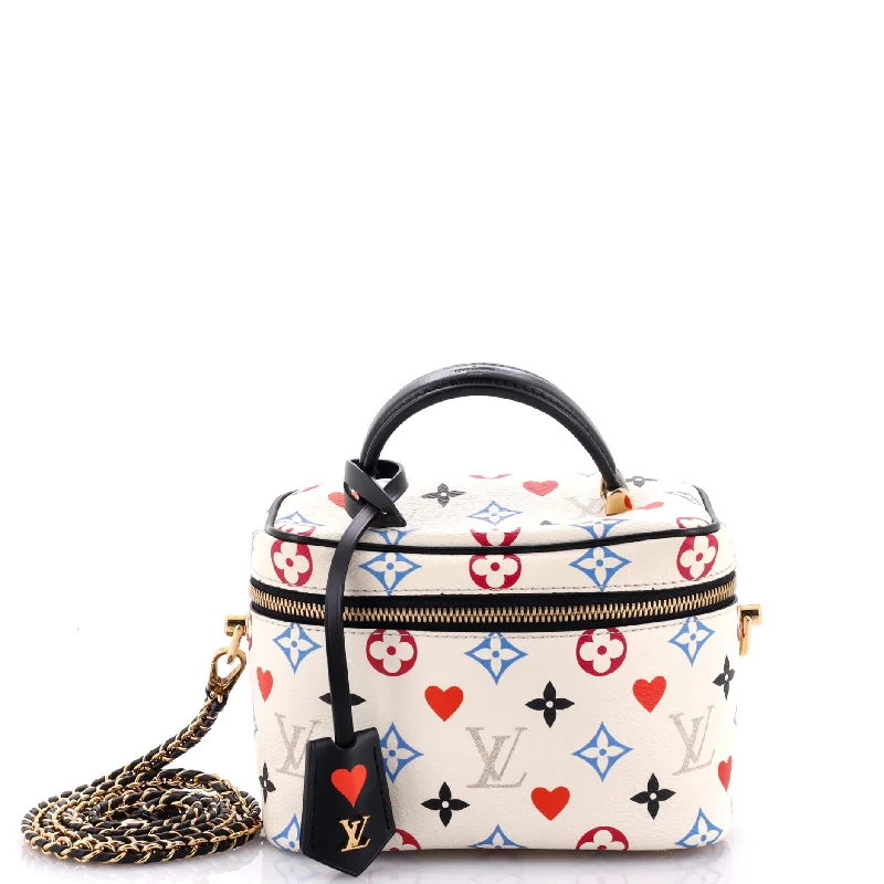 Luxury Christian Dior crossbody bags with a chain - link strapVanity Handbag Limited Edition Game On Multicolor Monogram PM