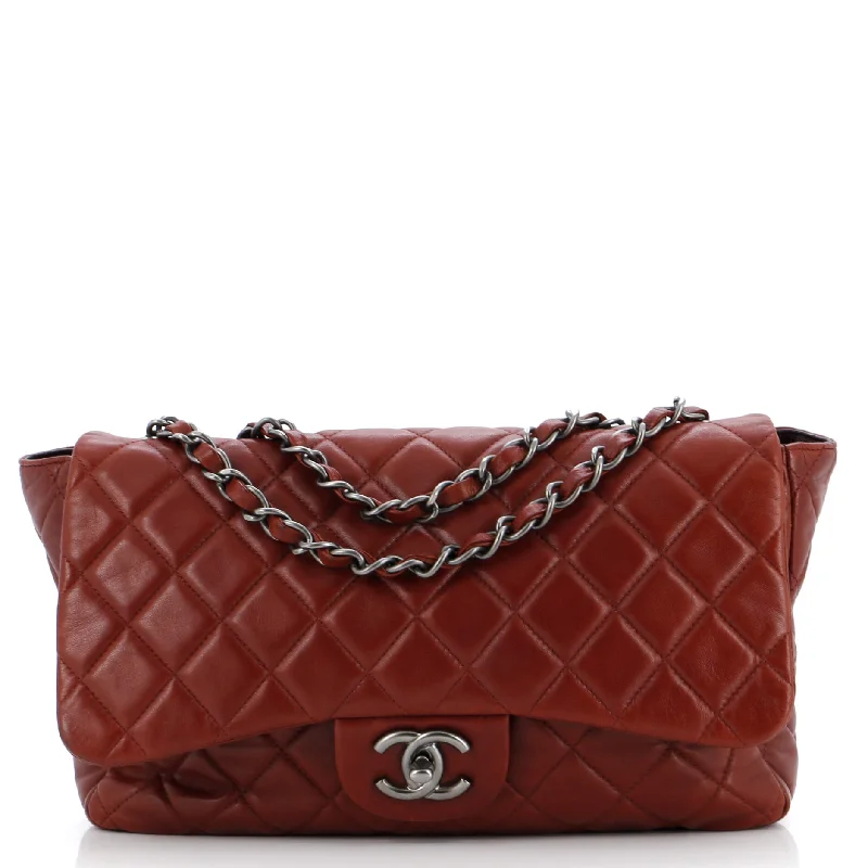 Contemporary Christian Dior handbags with a unique shapeClassic Single Flap Bag Quilted Lambskin Jumbo