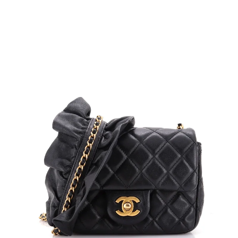 Christian Dior bags with a zip - top closure and multiple compartmentsRomance Flap Bag Quilted Lambskin Mini