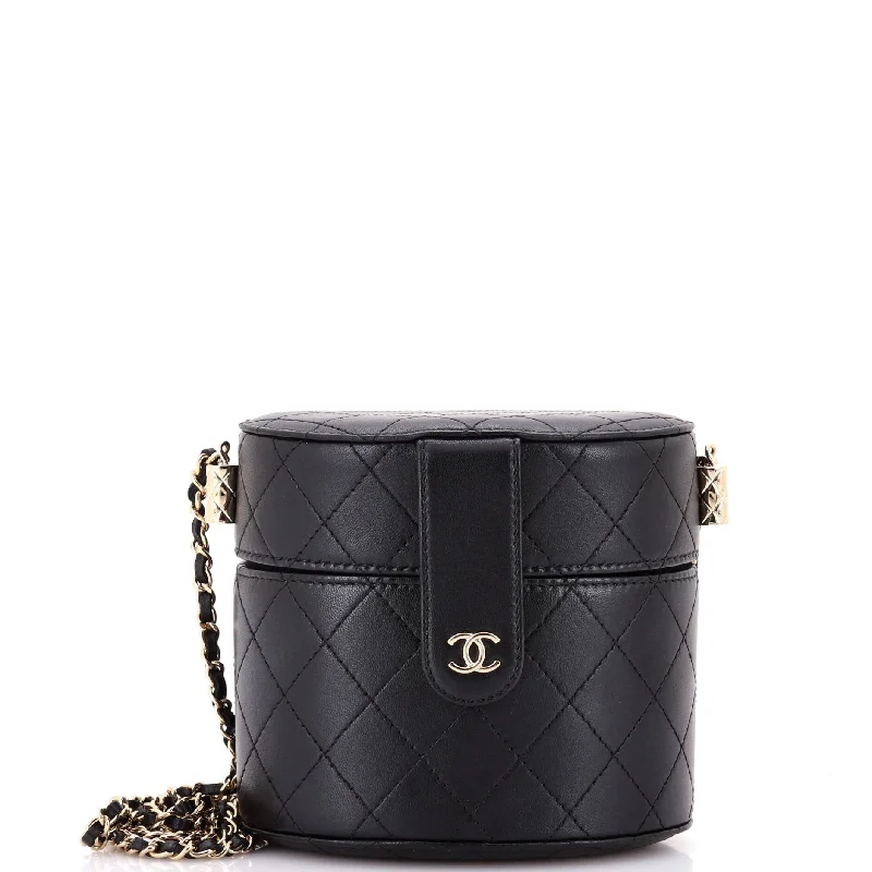 Contemporary Christian Dior handbags with a unique shapeCC Allure Vanity Case with Chain Quilted Lambskin Small