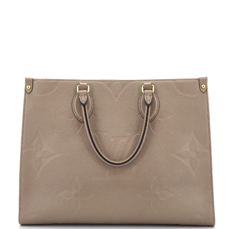 Christian Dior bags with a zip - top closure and multiple compartmentsOnTheGo Tote Monogram Empreinte Giant MM