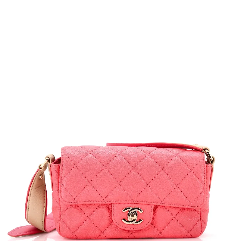 Contemporary Christian Dior handbags with a unique shapeBuckle Strap CC Messenger Bag Quilted Caviar Small