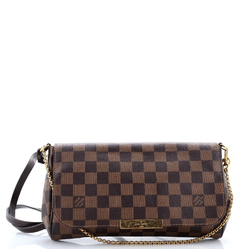 Christian Dior handbags with a snap - button closure and a decorative buckleFavorite Handbag Damier MM