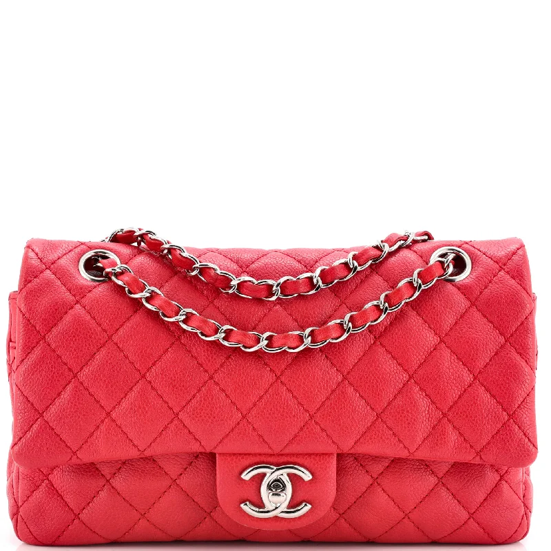 High - fashion Christian Dior bags with a geometric patternClassic Double Flap Bag Quilted Caviar Medium