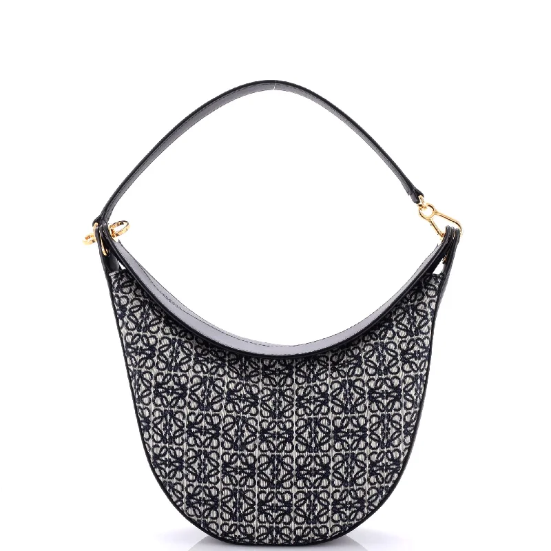 Christian Dior handbags with a snap - button closure and a decorative buckleLuna Hobo Anagram Jacquard