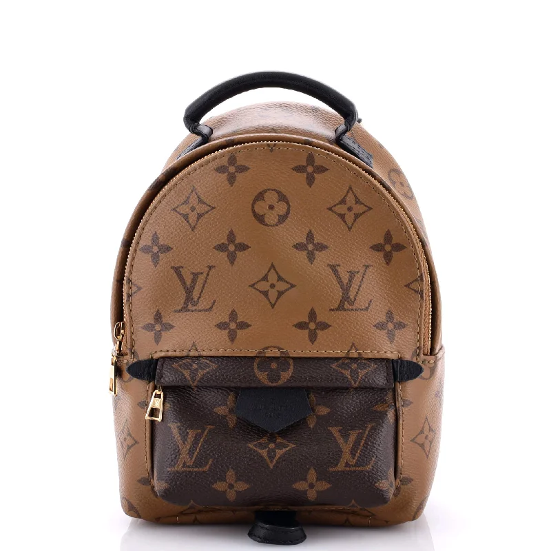 Christian Dior Saddle bags with a distressed leather finishPalm Springs Backpack Reverse Monogram Canvas Mini