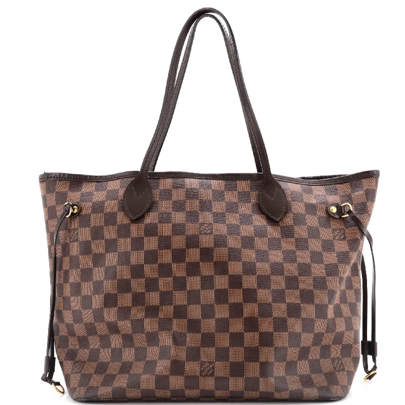 Christian Dior bags with a quilted pattern and gold - toned hardwareNeverfull NM Tote Damier MM