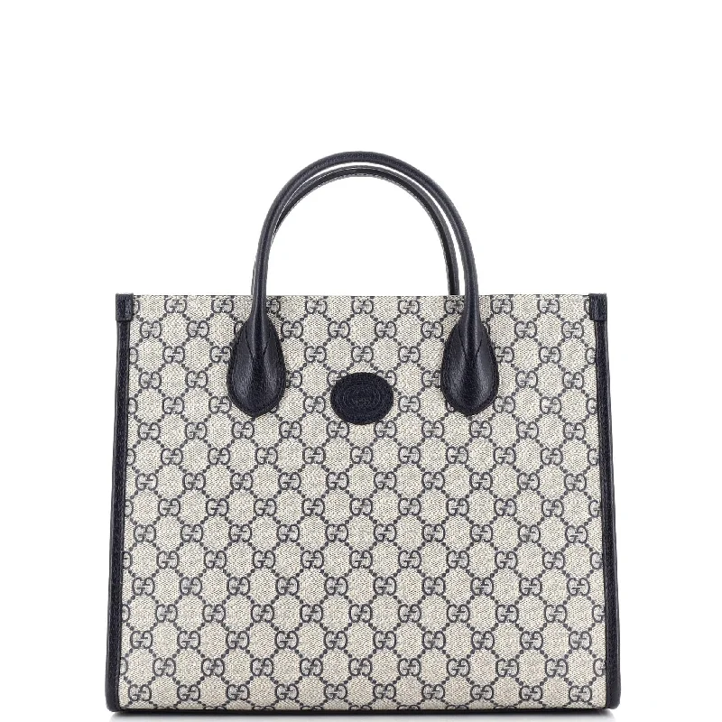 Christian Dior tote bags with a double - handle and shoulder - strap optionStructured Top Handle Open Tote GG Coated Canvas Small