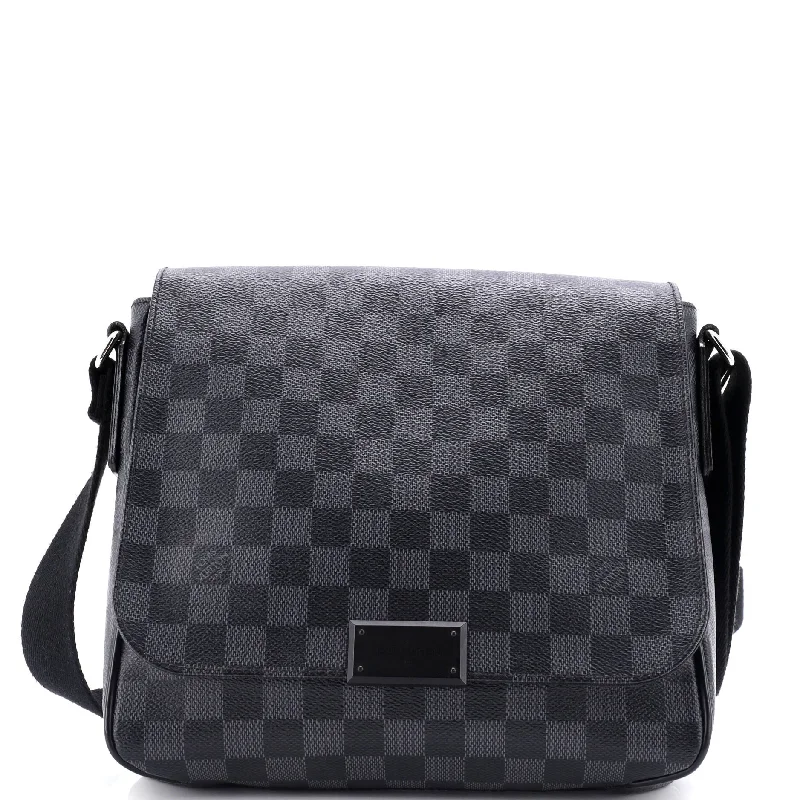 Luxury Christian Dior crossbody bags with a chain - link strapDistrict Messenger Bag Damier Graphite PM