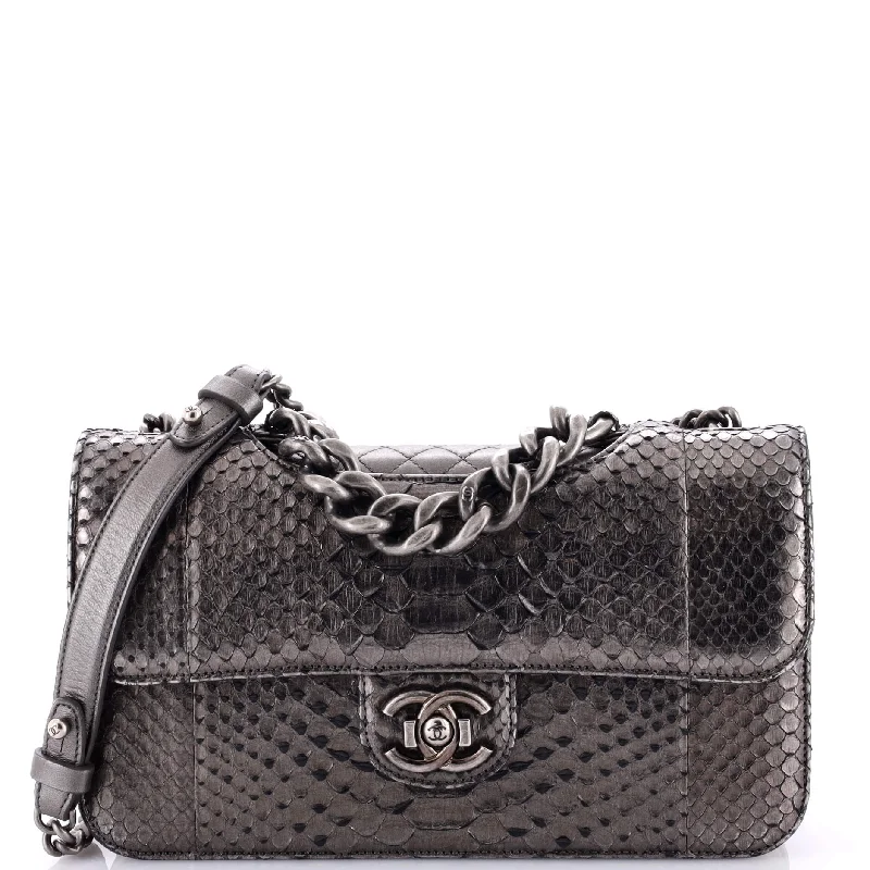 Luxury Christian Dior crossbody bags with a chain - link strapPerfect Edge Flap Bag Python Medium