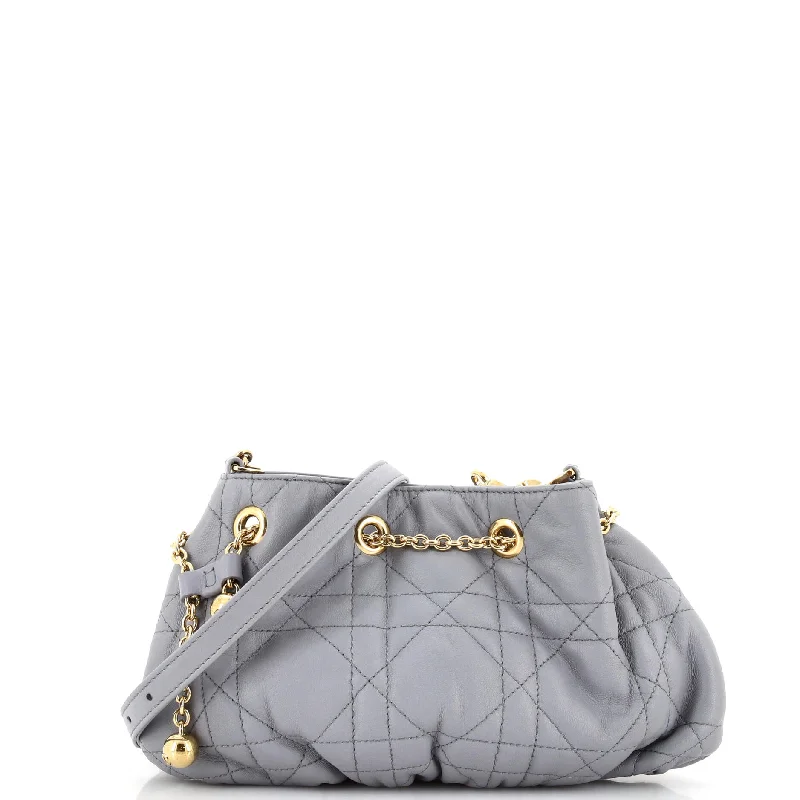 Christian Dior handbags with a snap - button closure and a decorative buckleAmmi Supple Bag Macrocannage Quilt Lambskin