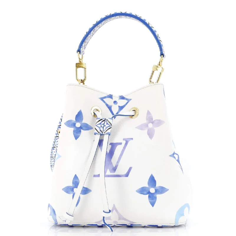 Christian Dior backpacks with a sleek, minimalist silhouetteNeoNoe Handbag By The Pool Monogram Watercolor Giant BB