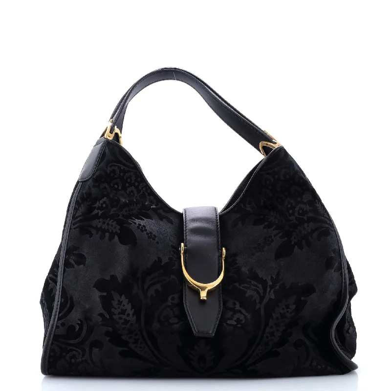 Christian Dior tote bags with a double - handle and shoulder - strap optionSoft Stirrup Tote Brocade Leather Medium