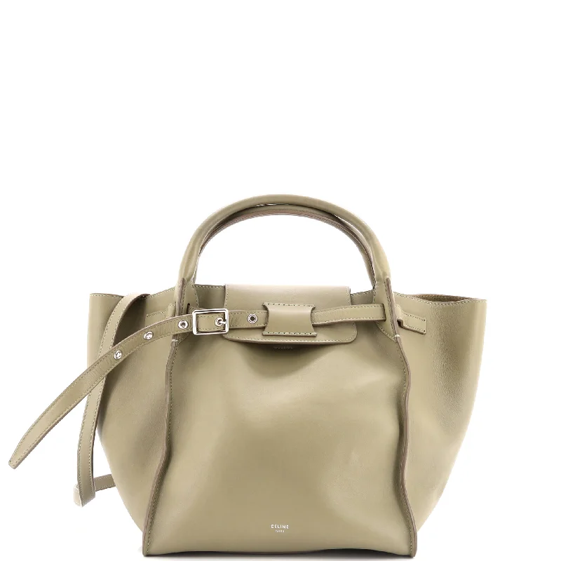 Christian Dior bags with a zip - top closure and multiple compartmentsBig Bag Smooth Calfskin Small