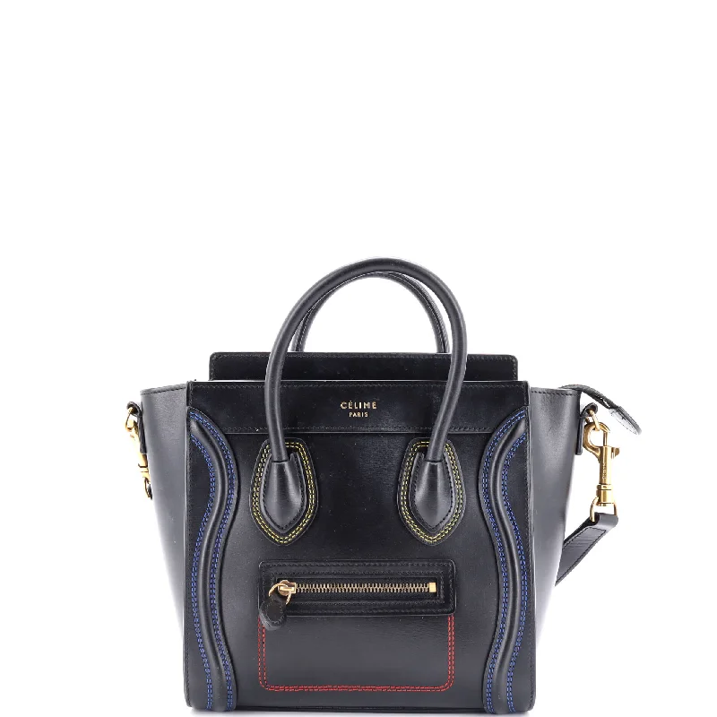 Christian Dior tote bags with a double - handle and shoulder - strap optionLuggage Bag Smooth Leather Nano