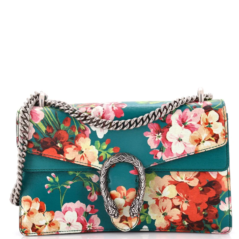 Christian Dior bags with a side - pocket for holding a water bottleDionysus Bag Blooms Print Leather Small