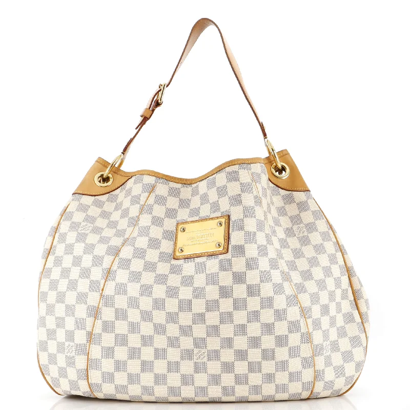 Christian Dior bags with a side - pocket for holding a water bottleGalliera Handbag Damier GM