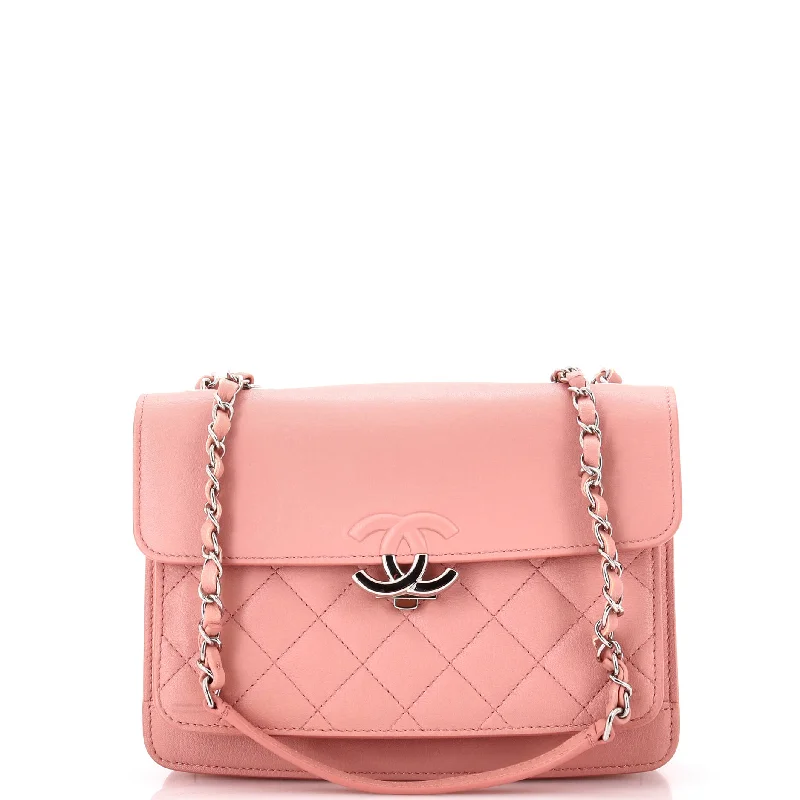 Christian Dior bags with a zip - top closure and multiple compartmentsCC Box Flap Bag Quilted Calfskin Small