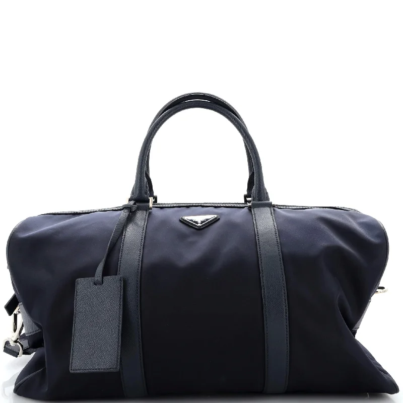 Christian Dior bags with a zip - top closure and multiple compartmentsConvertible Weekender Bag Tessuto with Saffiano Leather Medium