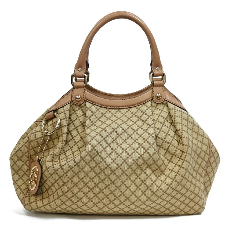 Gucci tote bags for women with a water - resistant coatingGucci Handbag Diamante Beige Women's Men's