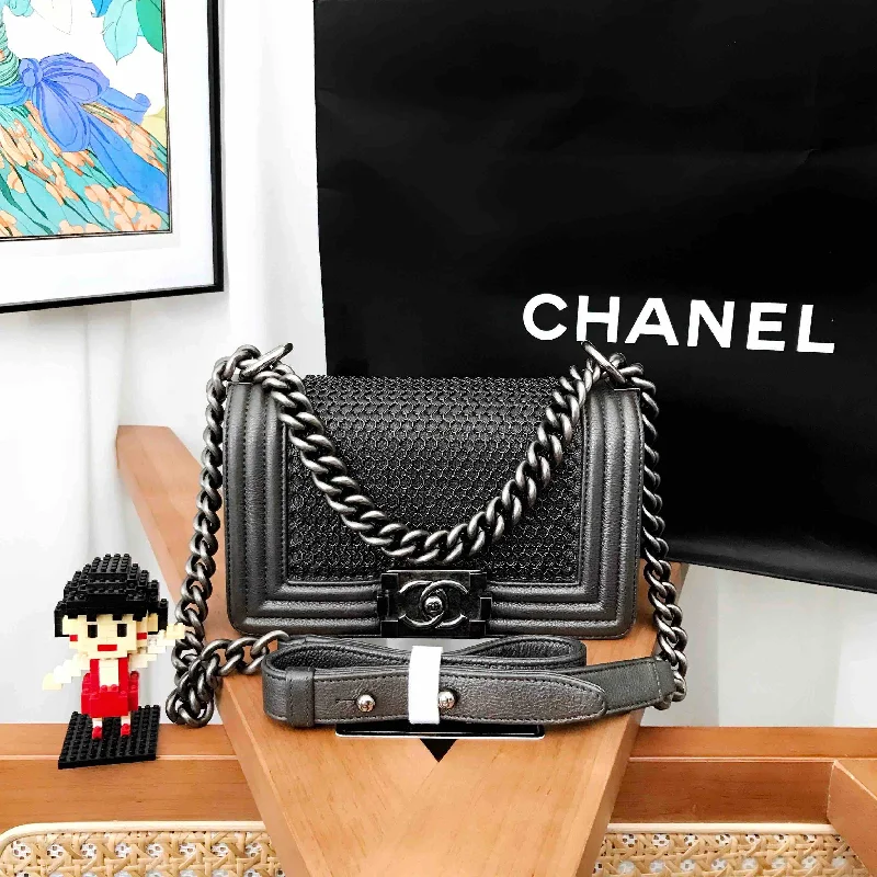 Chanel Lightweight Handbag for Daily ErrandsChanel Leboy Small Black Leather Flap Bag 2013 2014