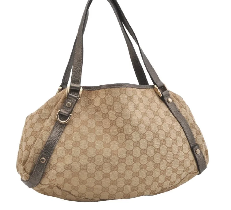 Ladies Gucci Dionysus bags with a star - shaped charmAuthentic GUCCI Abbey Shoulder Tote Bag GG Canvas Leather 130736 Beige 4219J