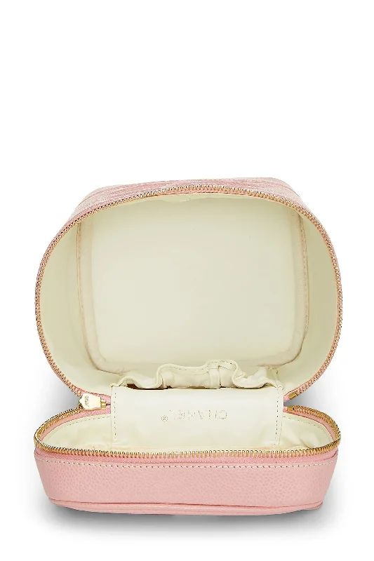 Chanel Colorful Handbag for Spring OutfitsCHANEL,  Caviar Timeless Vanity, Pink