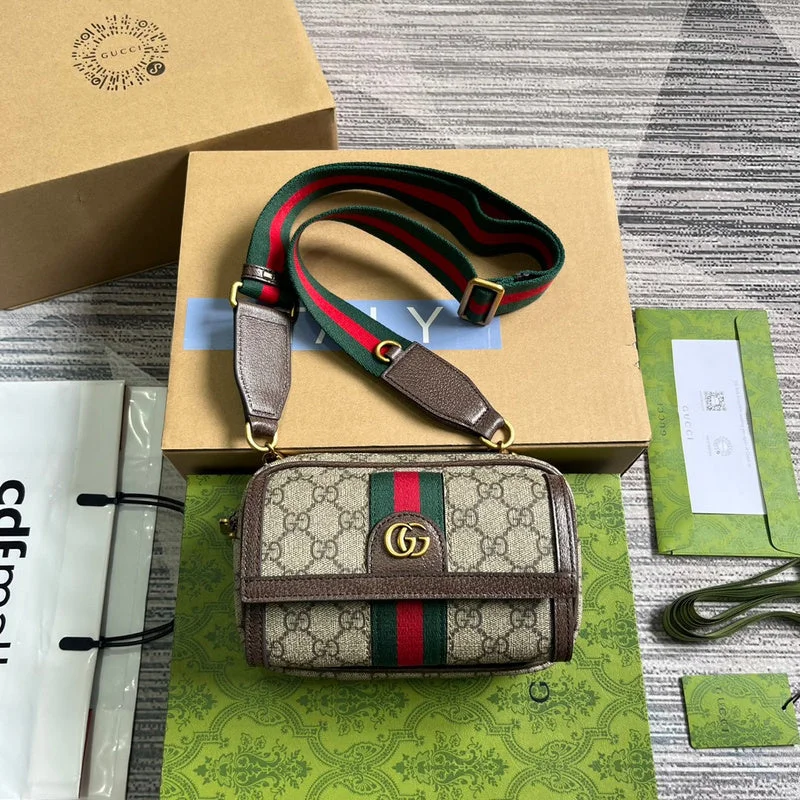 Women Gucci Sylvie bags with a monogram - embossed leatherWF - Gucci Bags - 2234