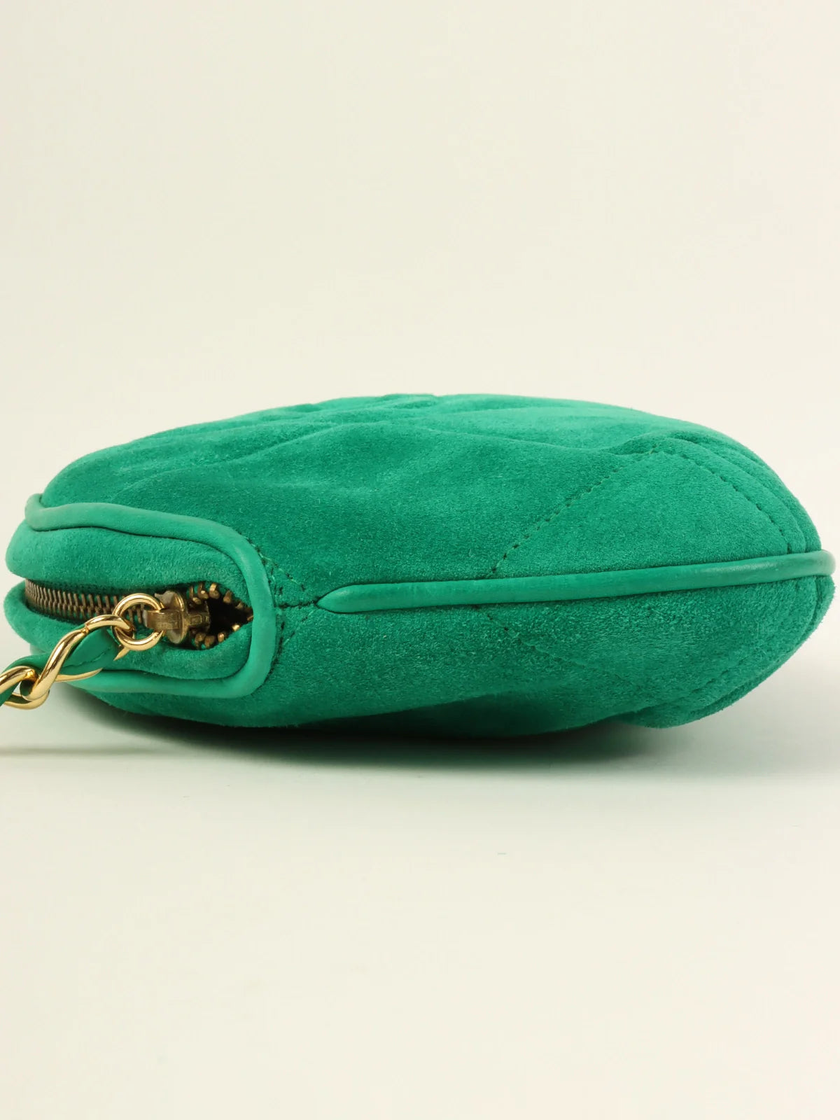 Chanel Colorful Handbag for Spring OutfitsCHANEL Around 1990 Made Suede Cc Mark Stitch Tassel Clutch Bag Cobalt Green