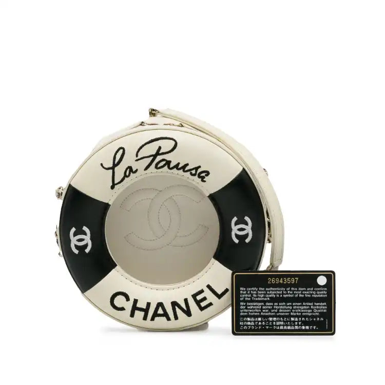 Chanel Lightweight Handbag for Daily ErrandsChanel La Pausa Coco Lifesaver Round Bag Lambskin