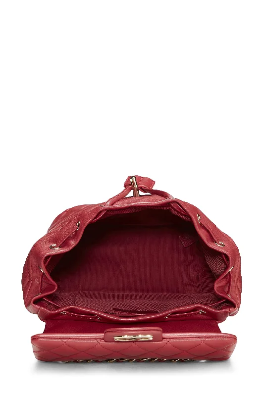 Chanel New Arrival Handbag with Gold HardwareChanel,  Red Quilted Lambskin Urban Spirit Backpack Small, Red