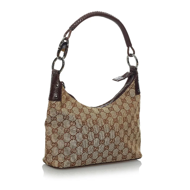 Gucci tote bags for women with a spacious interiorGucci GG Canvas Shoulder Bag (33839)