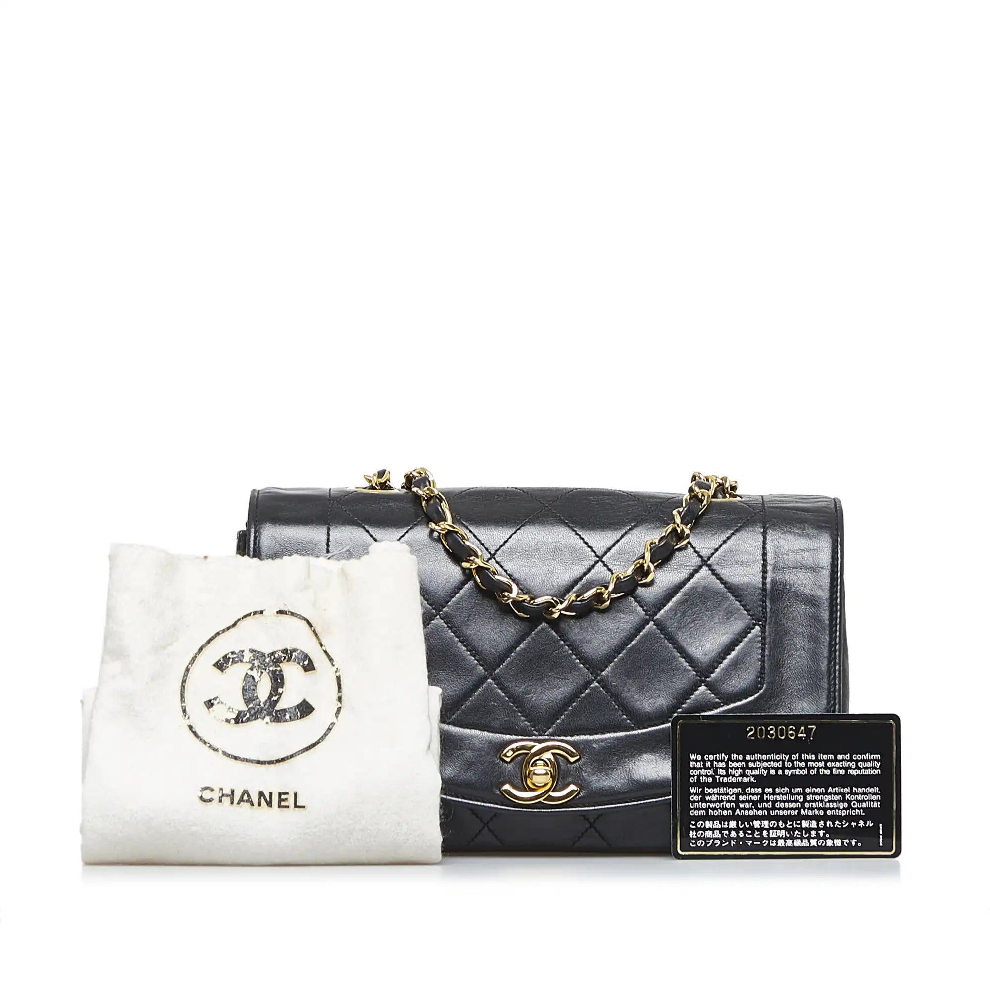 Chanel Limited Edition Handbag for CollectorsChanel Diana Medium Black Lambskin Gold