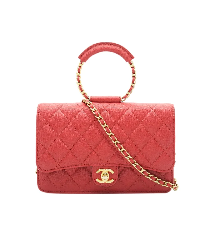 Chanel Limited Edition Handbag for CollectorsChanel Red Caviar Top Handle Crossbody Bag  ALC1900