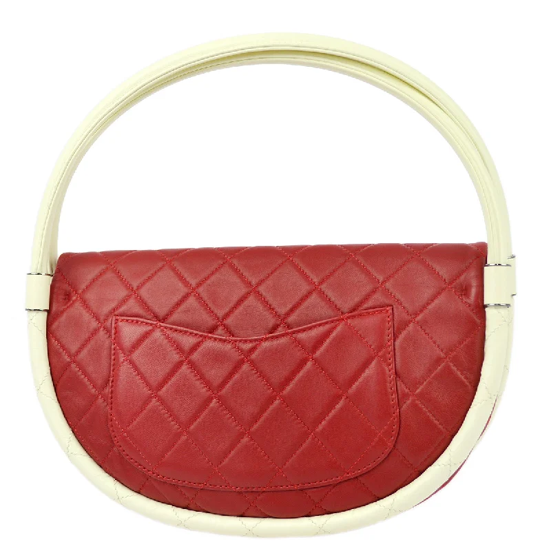 Chanel Chain Strap Handbag for Everyday UseChanel * Red Lambskin Hula Hoop Handbag