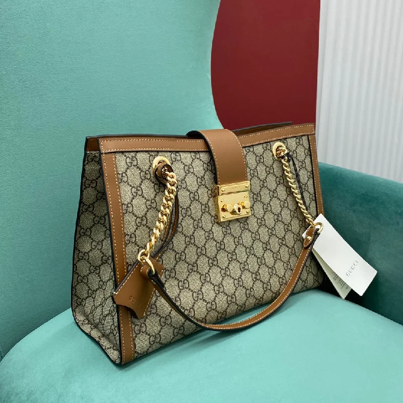 Gucci tote bags for women with a spacious interiorGucci Padlock GG Medium Shoulder Bag