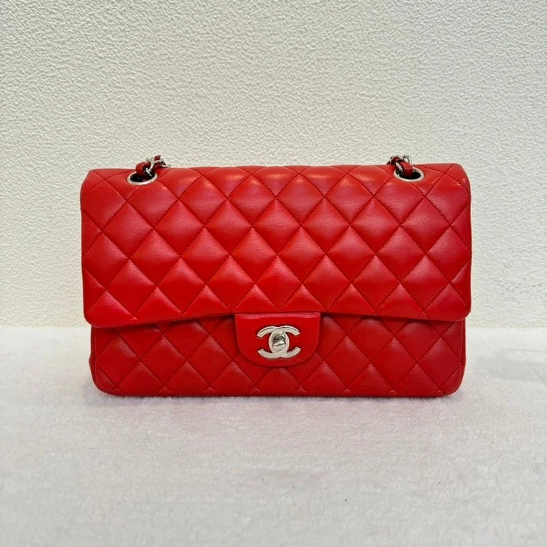 Chanel Black Handbag for Business MeetingsChanel CF Red Quilted Leather Flap Bag Medium