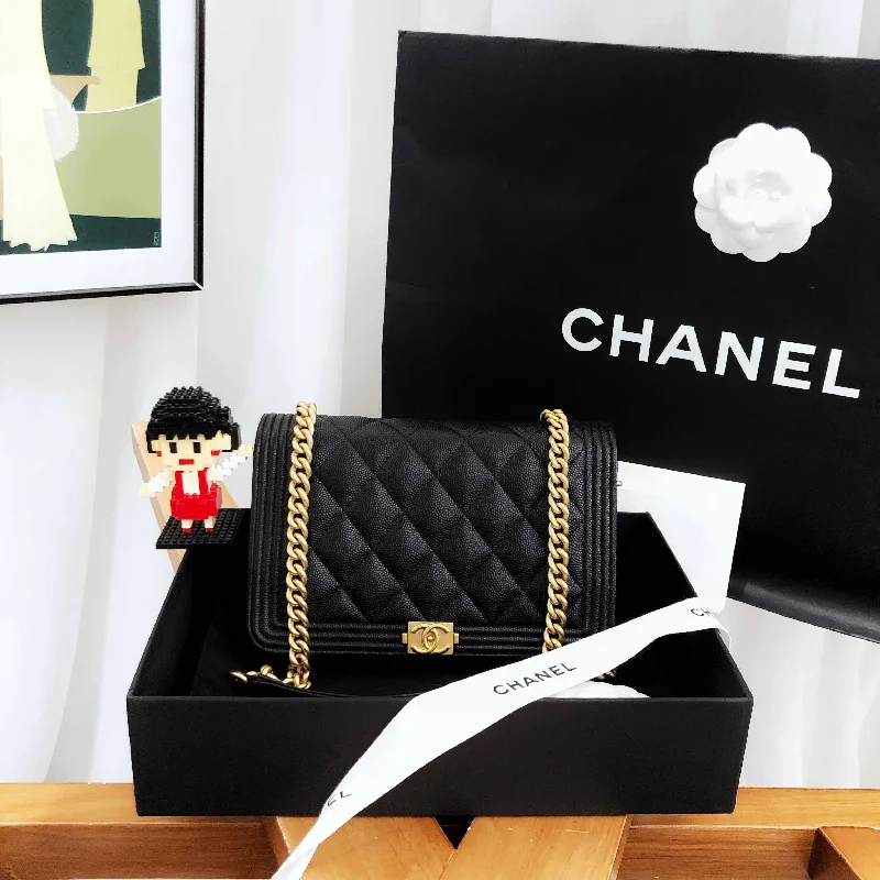 Chanel Quilted Leather Shoulder Bag for FashionistasChanel Leboy Black Quilted WOC Leather Bag