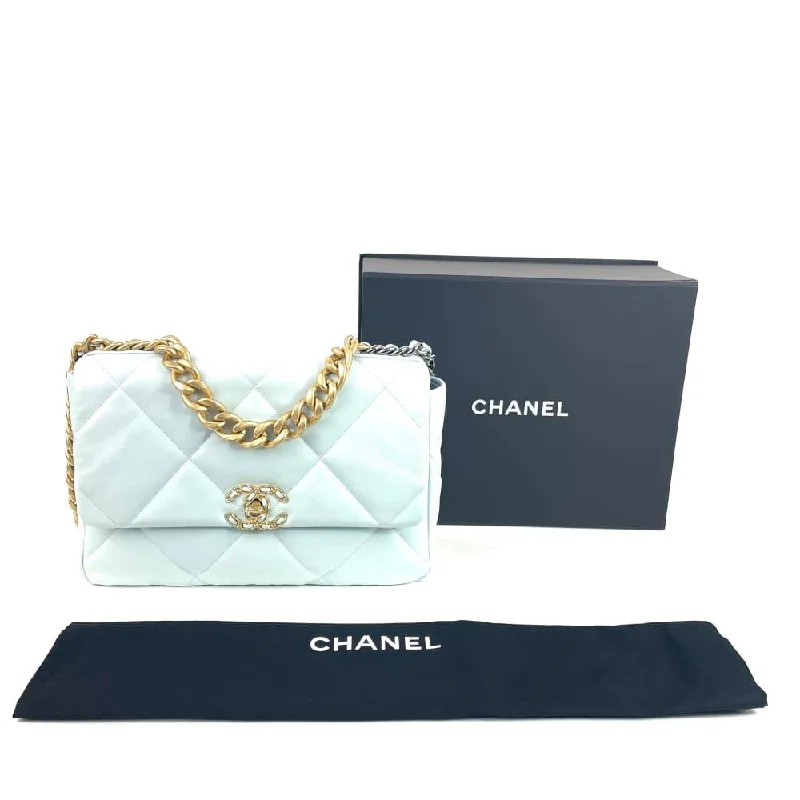 Chanel Limited Edition Handbag for CollectorsCHANEL 19 Flap Bag -Large Light Blue