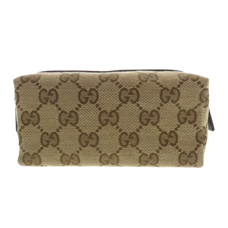 Women Gucci bags with a chain - link trim and a leather bodyGucci 29596 GG canvas / leather ladies GUCCI