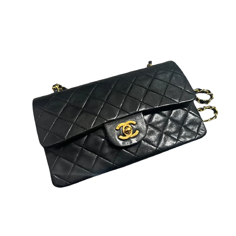 Chanel Luxury Handbag for High - End EventsVintage Classic Flap Small Lambskin Black GHW