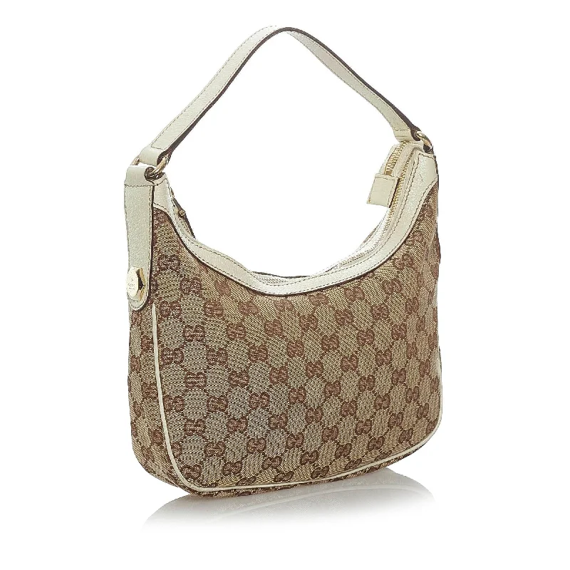 Small - sized Women Gucci shoulder bags for evening outingsGucci GG Canvas Shoulder Bag (34138)