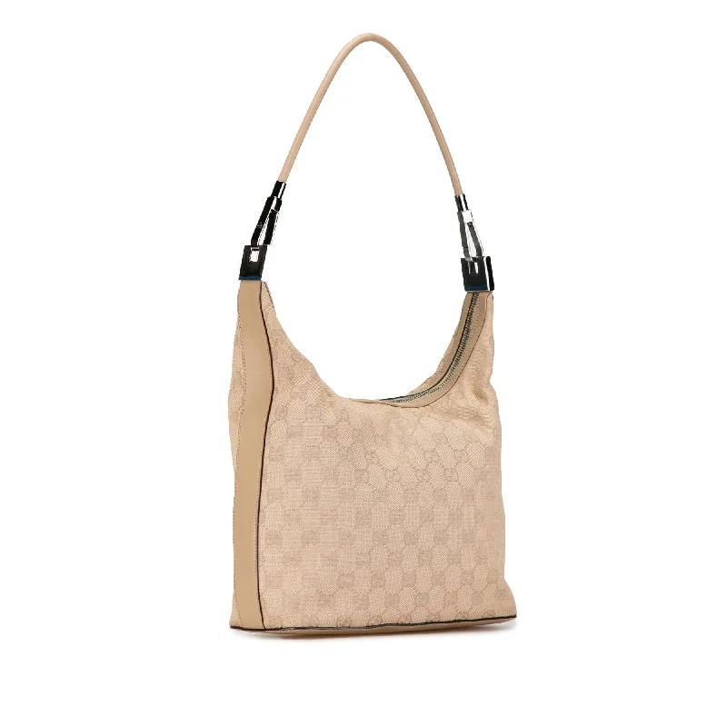 Women Gucci bags with interlocking G hardware for a classic lookGucci GG Canvas Shoulder Bag SzJcHp)