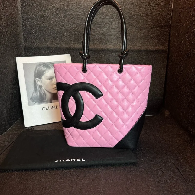 Chanel Chain Strap Handbag for Everyday UseChanel Pink Black Quilted Kangpeng Vegetable Basket Bag 20cm