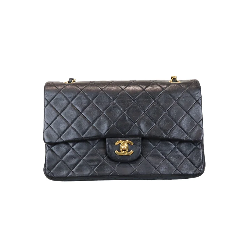 Chanel Small Crossbody Bag for TravelClassic Double Flap Medium Vintage Black GHW